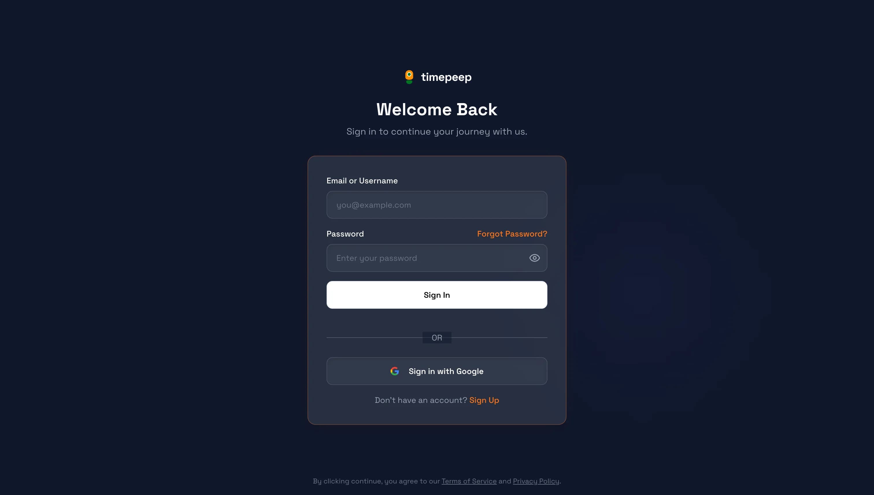 Go to the Sign In Page