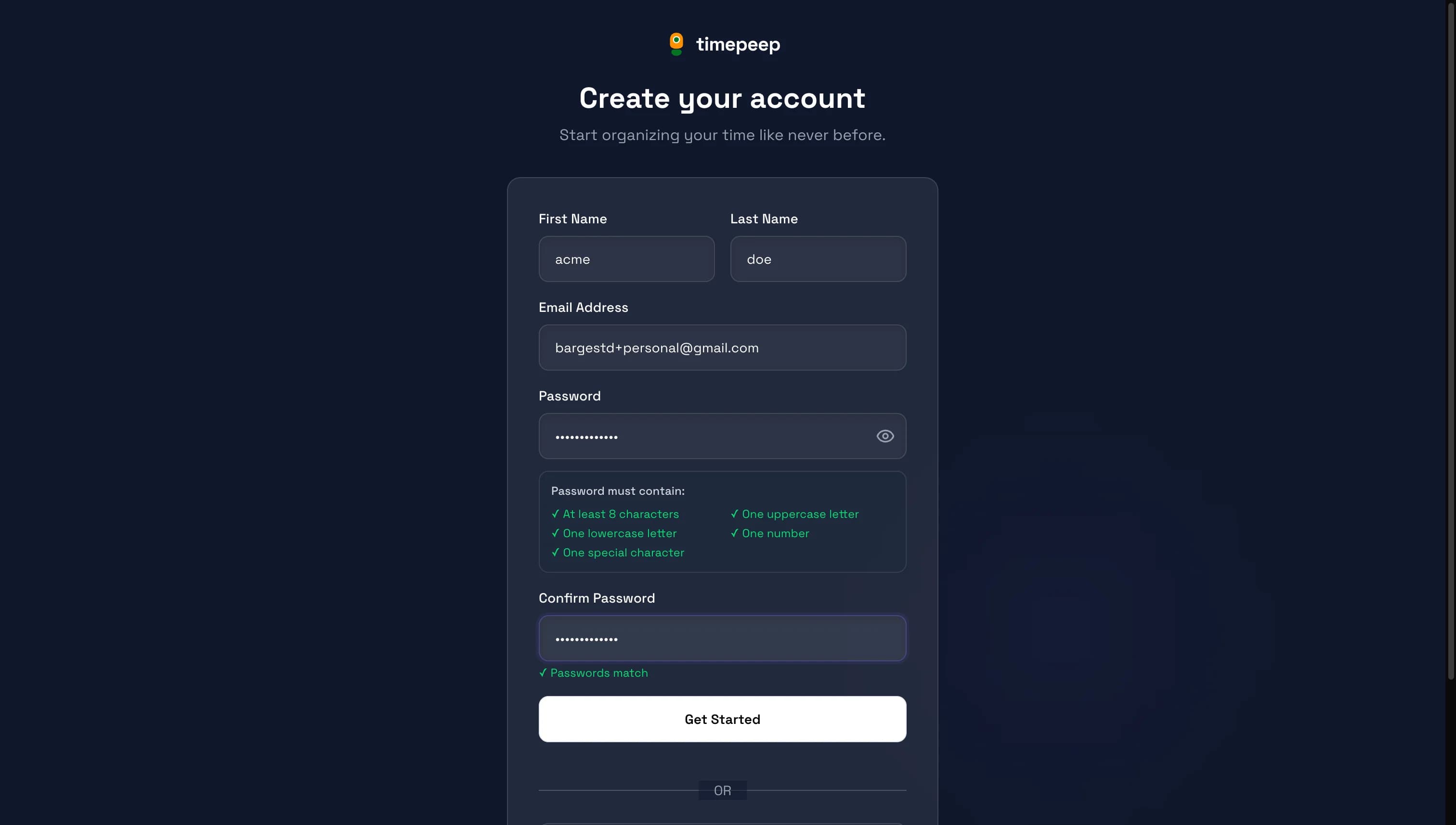 Fill in Your Details